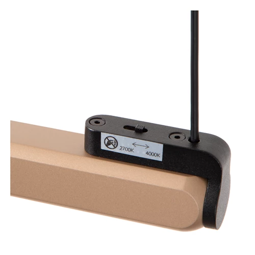 Lucide BRAGA - Pendelleuchten - LED Dim. - CCT - 1x36W 2700K/4000K - Hand-Bewegungssensor - Kaffee | Premium - detail 2